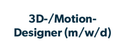 Schlagwort 3D-Motion Designer